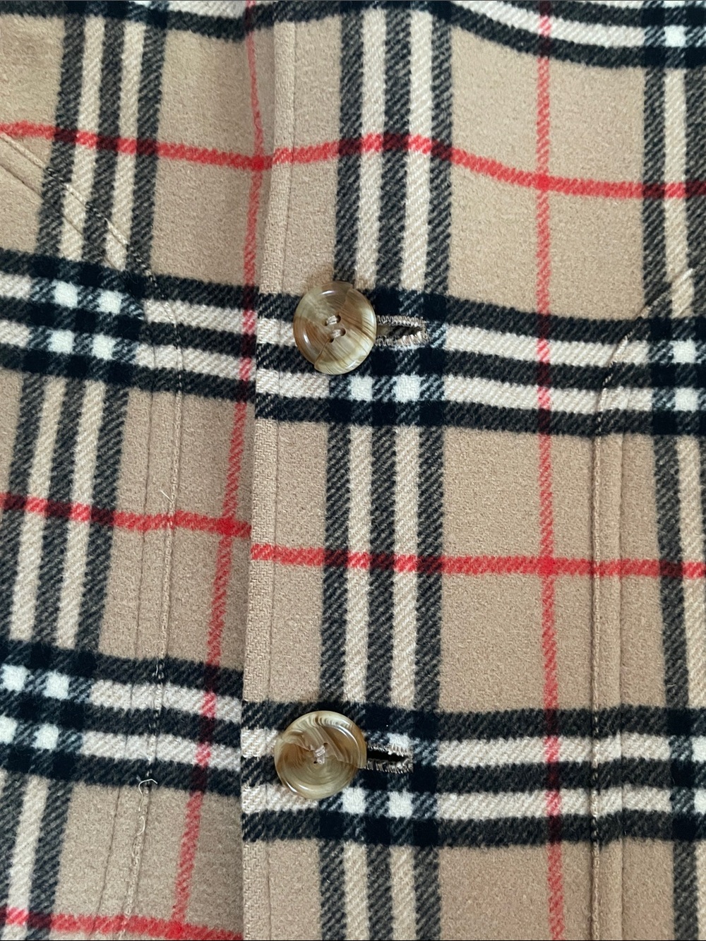 Burberry’s Vintage 100% wool reversible trench coat USED - Picture 6 of 11